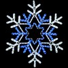 Novelty Lights Christmas LED Snowflake Sculpture, Made With LED Rope Light - 2 of 3