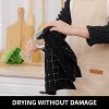 4-Pack Cotton Terry Kitchen Towels, Checkered Designed Soft and Super Absorbent Dish Towels, 13x28 inches - 4 of 4