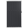 vidaXL Garden Tool Shed Anthracite 34.6"x35"x63.4" Galvanized Steel - 4 of 4
