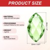 Unique Bargains K9 Crystal DIY Grid Chandelier Oval Pendant beads 1.5" 6 Pcs - 2 of 4