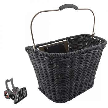 Sunlite Synthetic Wicker QR Basket Grey Wicker 13.5x10.25x10.25`