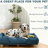 37.8"W Large Wooden Dog Couch with Comfortable Cushion - 2 of 4