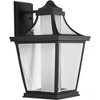 Progress Lighting Endorse 1-Light Outdoor Wall Lantern in Black with Clear Beveled Glass Shade - 4 of 4