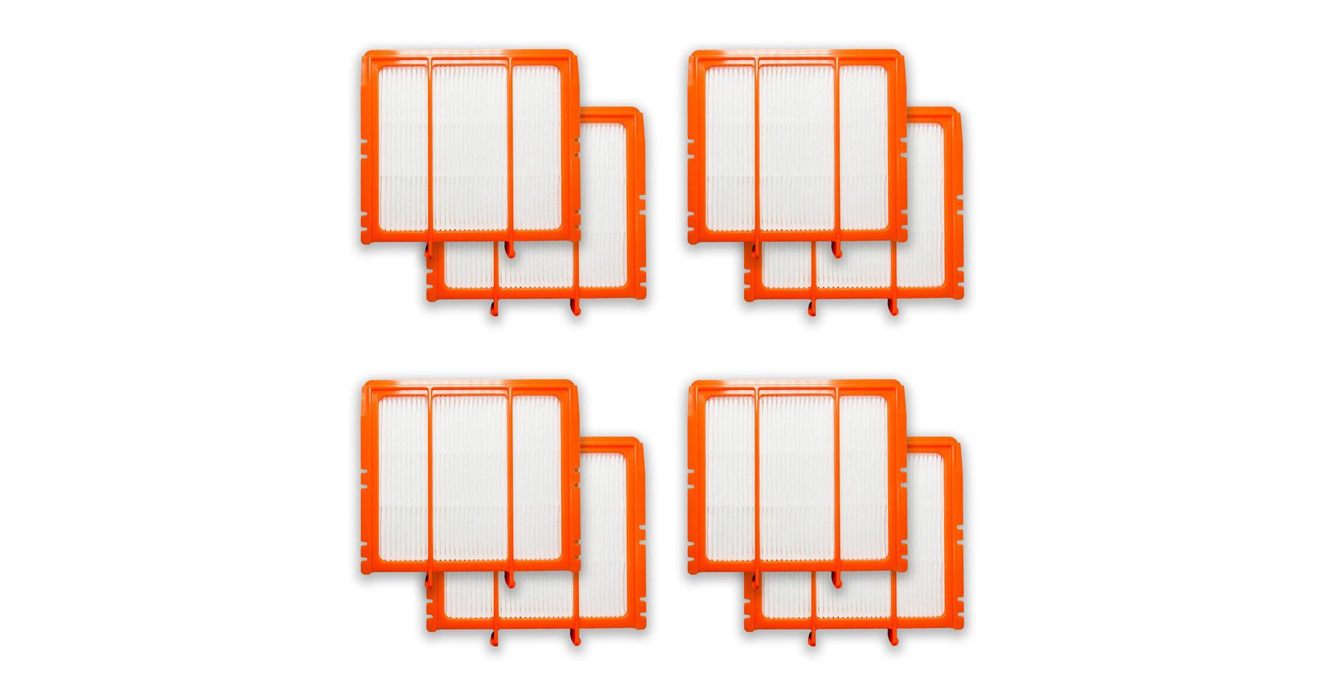 Nispira AV2501AE True HEPA Vacuum Filter for Shark AV2501S RV2502AE RV2520AOUS AV2510AOUS AV2511AE RV2610WA 137KY2500 UR2500SR XPRFRV2500 8 Pack