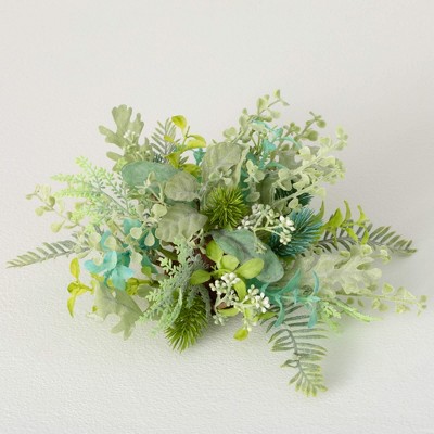 10.75"H Sullivans Mixed Botanical Orb Flourish, Multicolored
