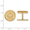 Black Bow Jewelry 14k Yellow Gold Plated Sterling Silver Central Michigan Chippewas NCAA Cuff Links - 2 of 3