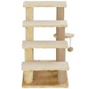 Resenkos Cat Scratching Tower,Cat Tree, Cat Tree, Cat Tower Cat Stair Steps with Scratching Post, Hanging Play Ball,Beige - 3 of 4