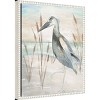 Amanti Art 16"x20" Heron by Beach Grass II by Elizabeth Medley Framed Canvas Wall Art Print: Modern Decor, Polystyrene Frame - 2 of 4