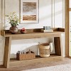 Tribesigns Long Console Table, 70.9"Entryway Table with Storage, Narrow Sofa Table Behind Couch, Accent Table for Hallway, Living Room, Rustic Brown - 3 of 4