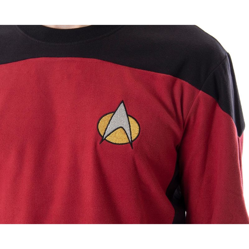 Star Trek Next Generation Men's Picard Uniform Costume Sleepwear Pajama Set, 4 of 5