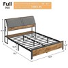 Full/Queen  Bed Frame with Charging Station - 2 of 4
