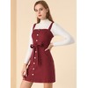 Allegra K Women's Classic Adjustable Strap A-Line Overall Denim Dress - 2 of 4