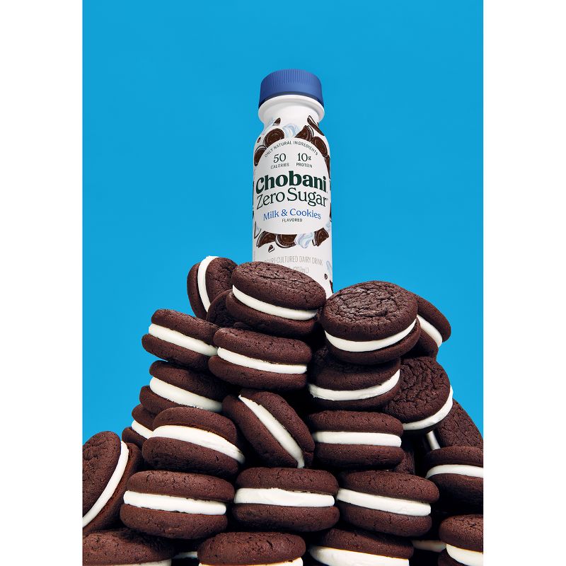 Chobani Zero Sugar Cookies &#38; Cream Yogurt Drink - 7 fl oz, 4 of 14