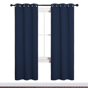 NICETOWN Grommet Top Blackout Curtains, Thermal Insulated Noise Reducing Window Drapes (Set of 2) - 1 of 4