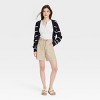 Women's High-Rise Tie-Waist Linen Trouser Shorts - Universal Thread™ - 3 of 3