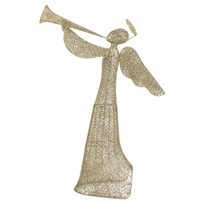 Slickblue 4ft Lighted Christmas Angel Decoration, Outdoor Holiday Display with 130 Warm White LED Lights