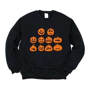 Simply Sage Market Halloween Pumpkin Faces Sweatshirt - 1 of 4