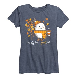 Women's - Instant Message - Humpty Had a Great Fall Short Sleeve Graphic T-Shirt - 1 of 4