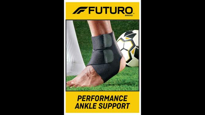 FUTURO Performance Ankle Support, Adjustable Ankle Brace for Sport - 1pk, 2 of 10, play video