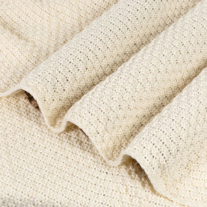 Knit Design Soft Lightweight Throw Blanket, 2 of 5