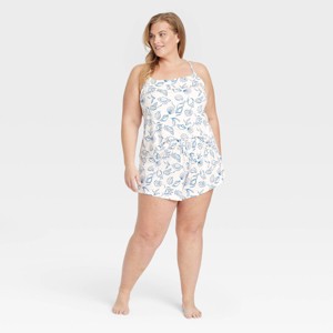 Women's Cloud Knit Tank Top and Shorts Pajama Set - Auden™ - 1 of 3