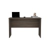 Vynxaria 47" Wide Gray Walnut Study Desk Laptop Table Dining Desk for Bedroom Living Room Home Office and Kitchen - 4 of 4