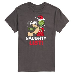 Men's - Dr. Seuss - The Grinch I Am The Naughty List Short Sleeve Graphic T-Shirt - 1 of 4