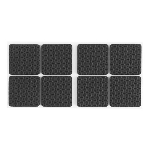 Unique Bargains Eva Square Self-Stick Non-Slip Anti-Scratch Floor Glide Furniture Pads Black 1.5 x 1.5 x 0.16 8 Pcs