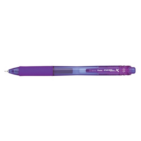 Pentel Energel-x Retractable Liquid Gel Pen, 0.5 Mm, Violet, Pack Of 12 :  Target