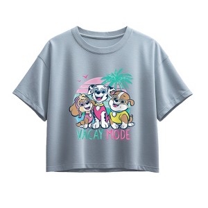 Girls' - Paw Patrol - Vacay Mode Short Sleeve Boxy Graphic T-Shirt - 1 of 3