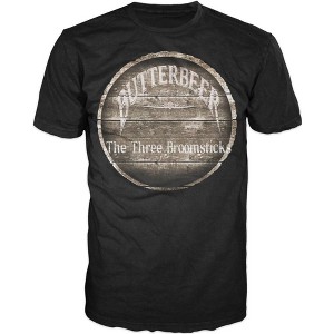 Harry Potter Butterbeer Men's Black T Shirt - 1 of 1