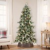 Northlight Pre-Lit Medium Artificial Bottle Brush Christmas Tree - 6.5' - Warm White LED Lights - image 2 of 4