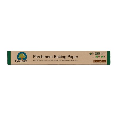 Brown Natural Baking Paper Roll - Unbleached FSC Certified – Non-Toxic,  Chlorine Free Non-Stick Silicone Coated Oven-Safe Paper, 70 Sq Ft