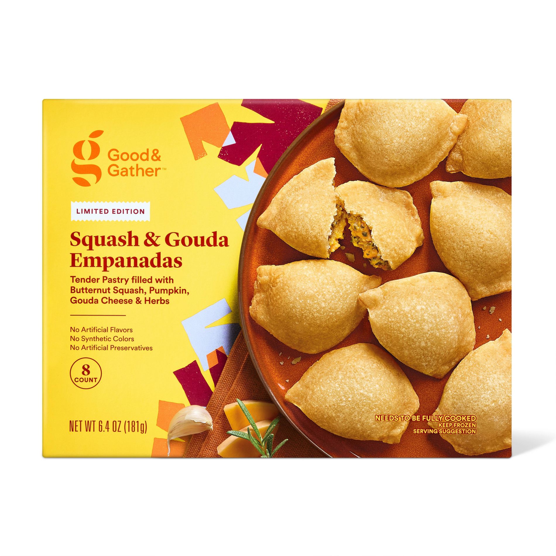 Frozen Harvest Squash Empanadas - 6.4oz/8ct - Good & Gather™