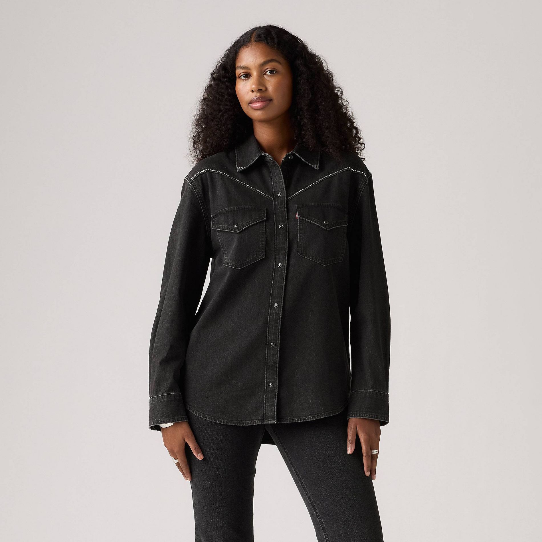 Levi's® Women's Sawyer Western Shirt - First Or Last Shine L