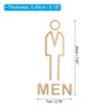Unique Bargains Acrylic Self-Adhesive Decor Door Business Bathroom Sign - 2 of 4