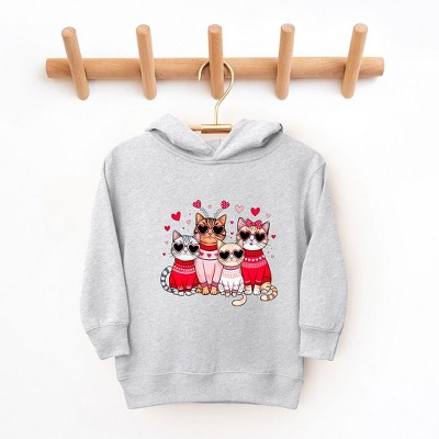 The Juniper Shop Valentine Kittens Toddler Graphic Hoodie