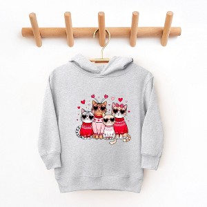 The Juniper Shop Valentine Kittens Toddler Graphic Hoodie - 1 of 3