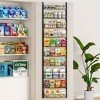 MOEPISY Over the Door Pantry Organizer, 10-Tier Adjustable Spice Rack Cabinet Door Shelves, Black - 2 of 4