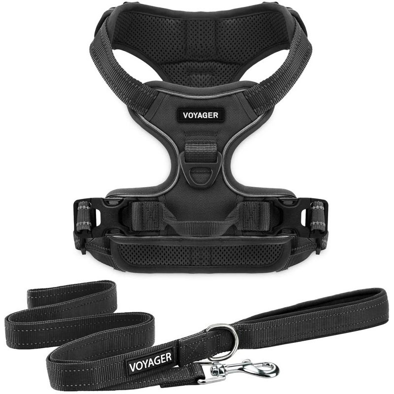 Voyager Dual-Attachment No-Pull Dog Harness with 6ft Leash Combo , 1 of 6