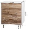 VYNXARIA Versatile Wooden Tall 4-Drawer Storage Cabinet with Metal Legs - 4 of 4