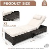 Acekool 2-Piece Outdoor Chaise Lounge Set with Adjustable Backrests and Thick Cushions, Rattan Reclining Chairs for Patio & Poolside - 3 of 4