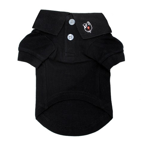 Doggie Design Solid Dog Polo Shirt - Jet Black - image 1 of 3