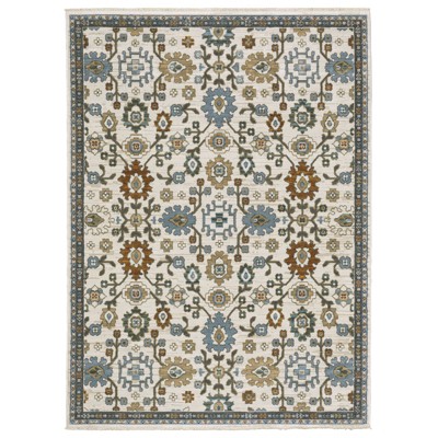 Oriental Weavers Keira KEI02 Ivory / Multi Indoor Area Rug - 3'3" x 5'