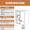 NicBex Shower Door 44-48"Wx72" H Traditional Sliding Shower Door with 1/4" Clear Tempered Glass for Walk-in Shower - 3 of 4
