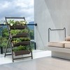 Costway 2PCS 4 FT 4-Tier Vertical Raised Garden Bed Elevated Planter w/4 Container Boxes - 3 of 4