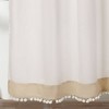 Lush Décor Adelyn Pom Pom Shower Curtain Neutral : Microfiber, Machine Washable, Non-Slip Backing - 4 of 4