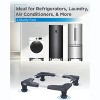 BLACK+DECKER Adjustable Pedestal Stand, Compact 4"H Base with Anti-Vibration Pads, Stainless Steel Frame, Supports 700 lbs, BWS16, Black - 3 of 4