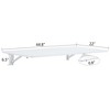 SEVOBAL Folding Tables Wall Mounted Folding Table Foldable Table, Lightweight Folding Table For Small Spaces, White, 22"*44.8"*6.5" - 3 of 4