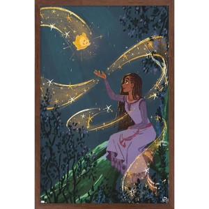 Trends International Disney Wish - Collage Poster 2 (Asha & Star) Framed Wall Poster Prints - 1 of 4